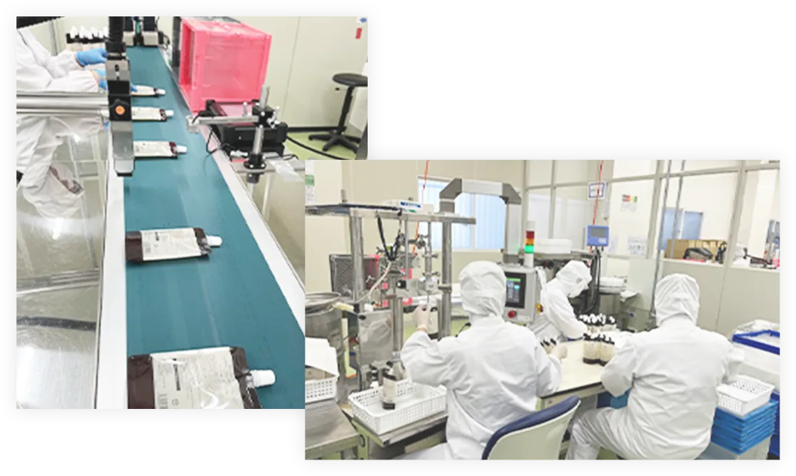 育毛剤製造工場